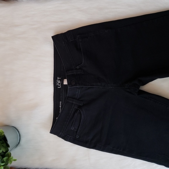 LOFT Modern Skinny Black Jeans - Picture 3 of 7